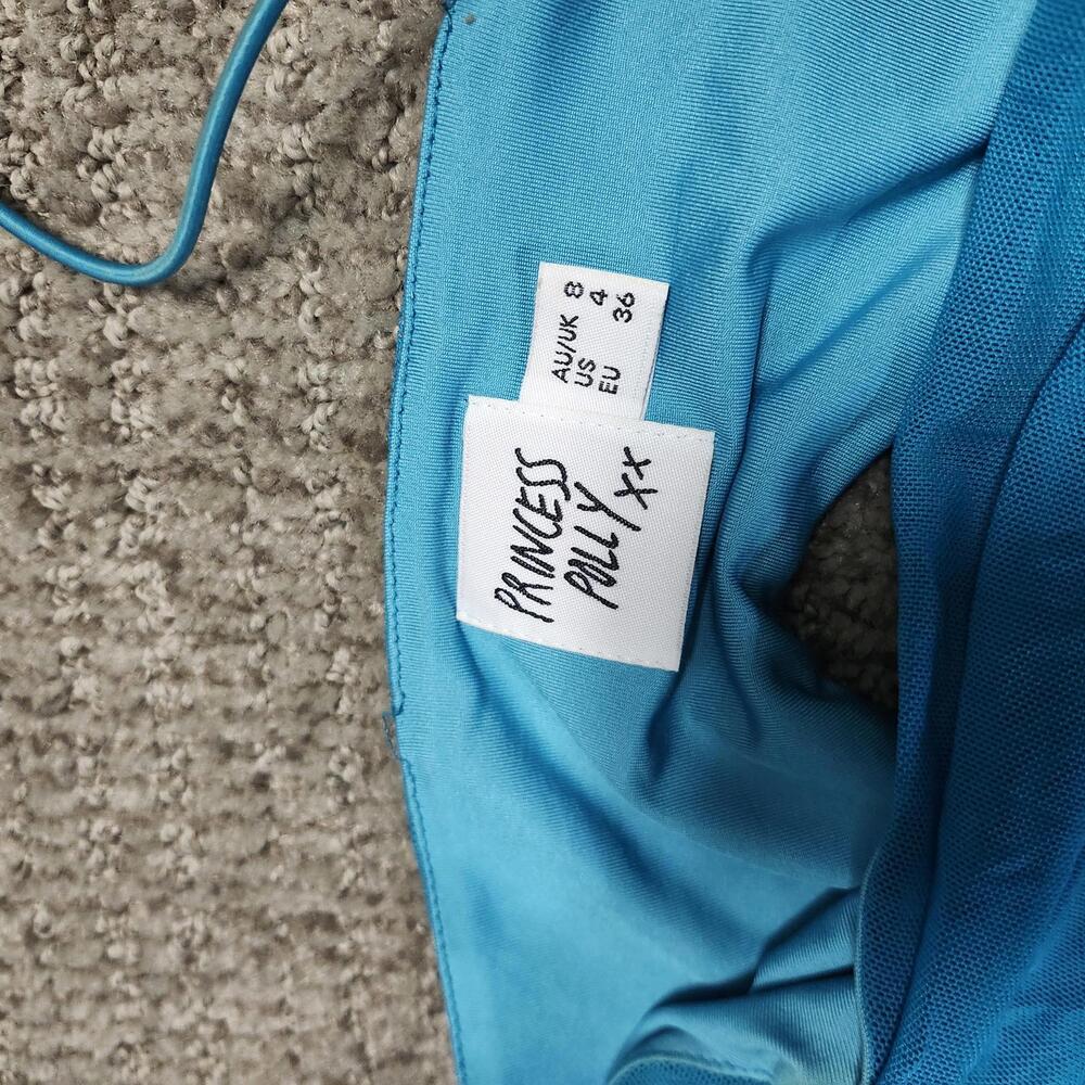 Princess Polly Dress Blue Short Women’s Size 4 - Picture 7 of 7